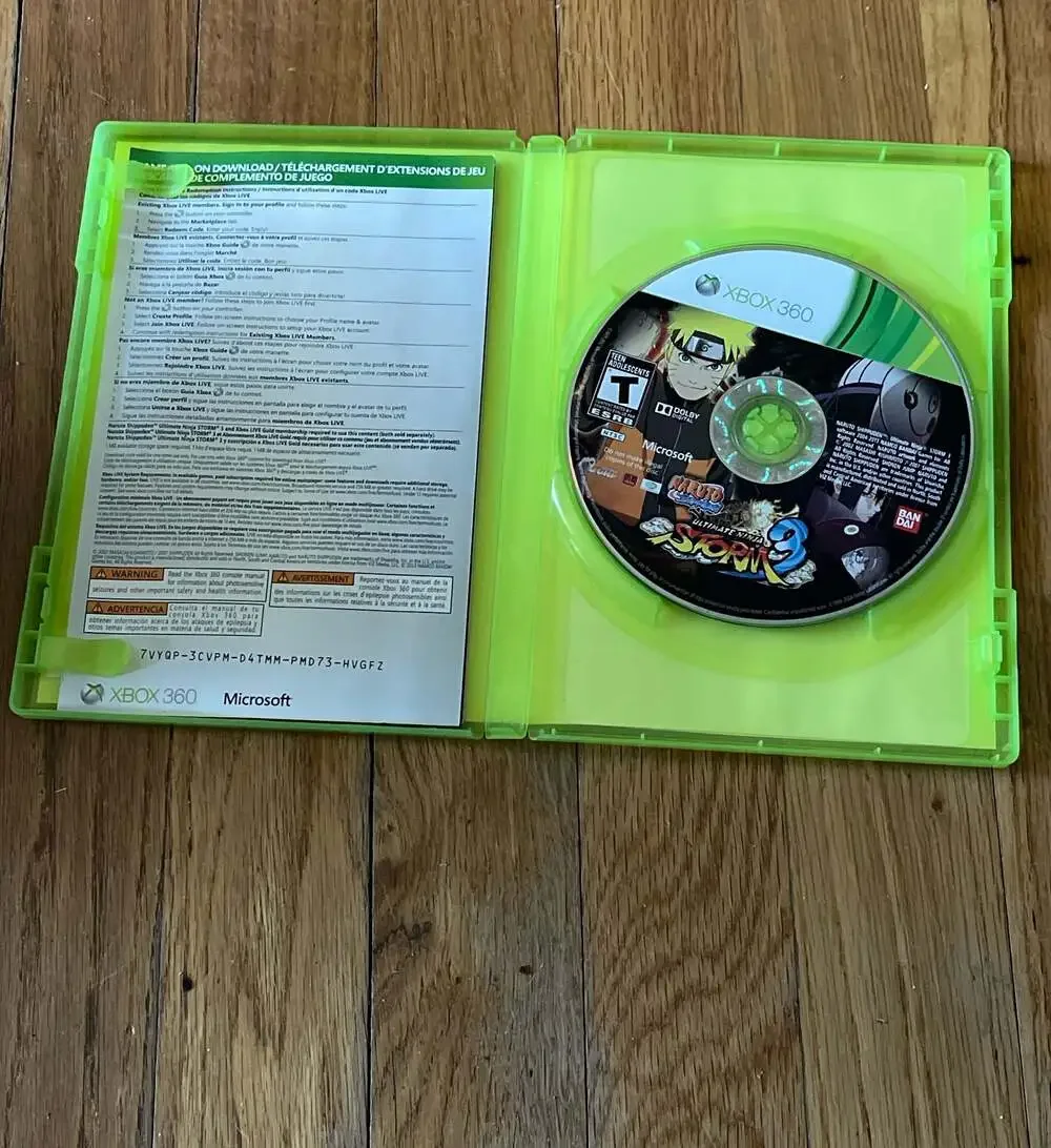 Naruto Shippuden: Ultimate Ninja Storm 3 - Xbox 360 ‎ Original Instruction book